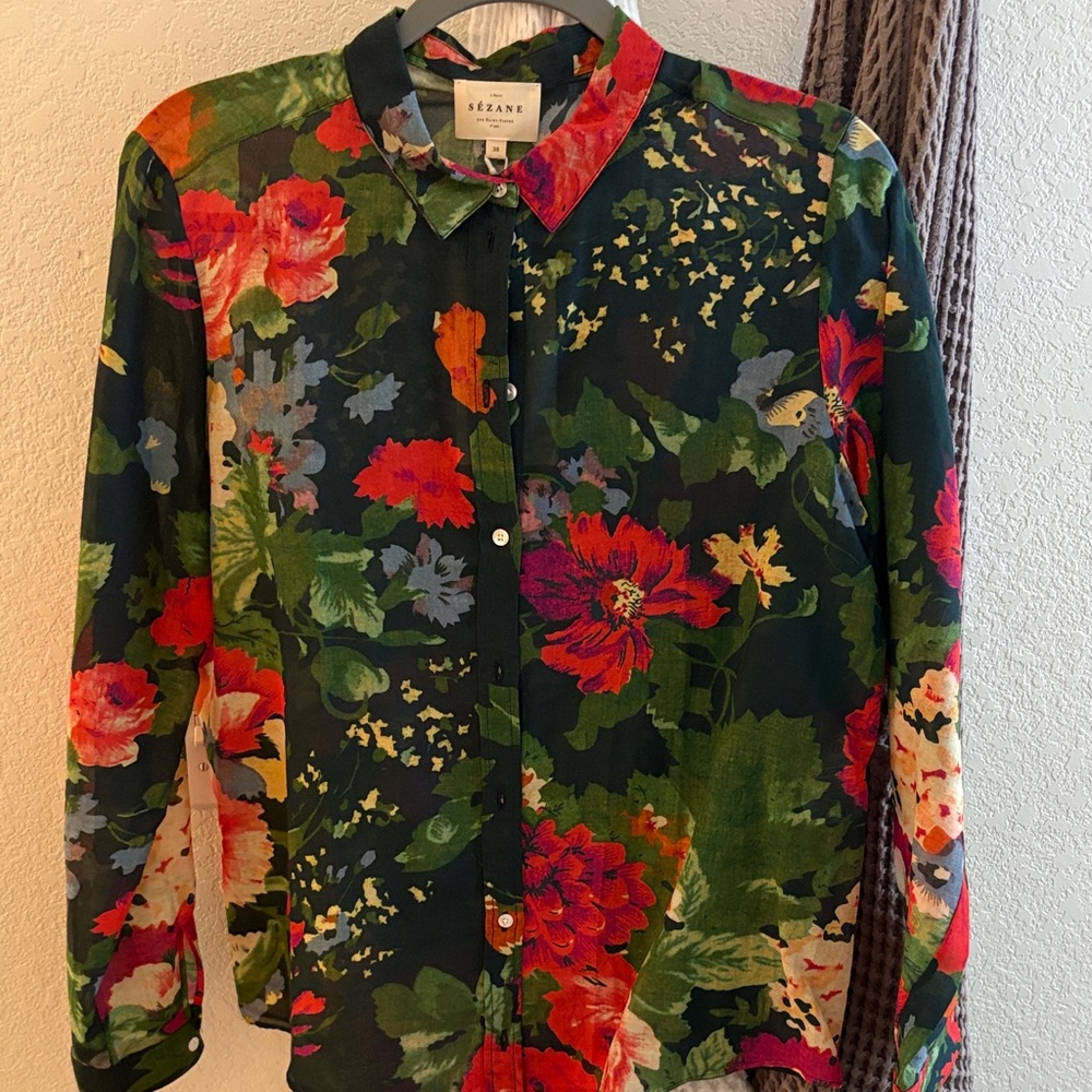 Sezane Women's Floral Blouse - Multicolor